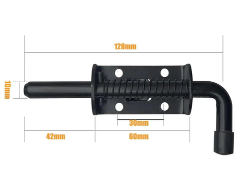 Two Pack 5 Inch Spring Loaded Latch Pin With Eight Screws For Doors Cabinets Chests By E Ting Carbon Steel Durable Lock Bolt