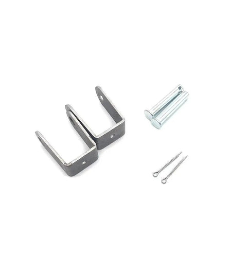 Mounting kit for Heavy Duty Waterproof Linear Actuator 12V 6000N 1000mm Stroke, includes brackets and pins for medical equipment installation.
