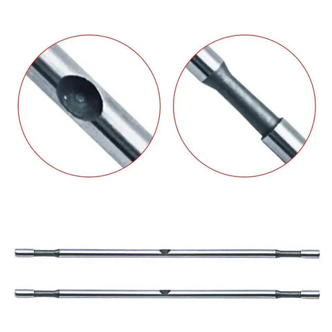 Portable Sheet Metal Nibbler Cutter Drill Attachment, double head tool, stainless build for thick metal cutting, close-up view