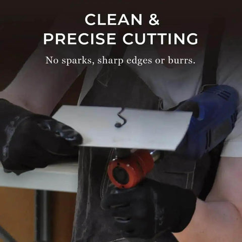 Using Pro Grade Sheet Metal Nibbler Bundle With Drill Attachment For Straight Lines Curves And Circles Safe And Easy To Use Burr Free Edges