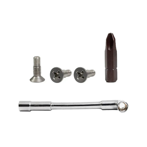 Three Pack Door Latch Lock Motor Actuator Outer Handle Kit With Flat Head Mount Screws M6x18.5mm