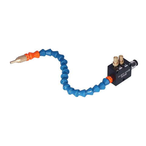 Mist Coolant Lubrication System for CNC Lathe Milling and Drilling Tools, beefy aluminum body with air pipe and copper filter
