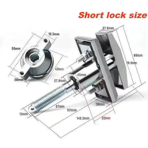 Universal T Handle Vending Machine Lock With Keys, Heavy Duty Zinc Plated Hardware, Easy To Install, Includes 3 Keys
