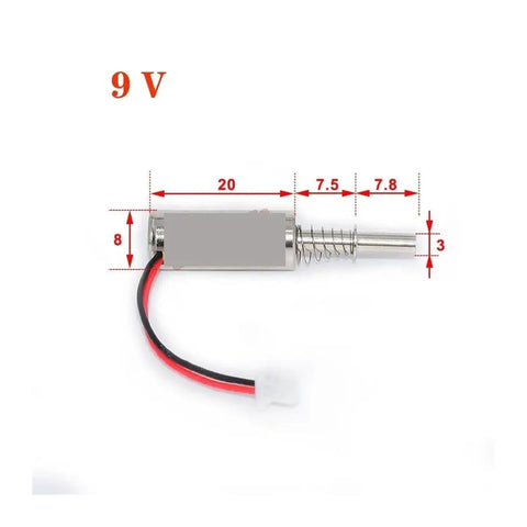 Beefy Do It Yourself Ready DC Cylindrical Linear Actuator Solenoid Magnet Electromagnet Motor Driver 3V To 24V 8mm Bore