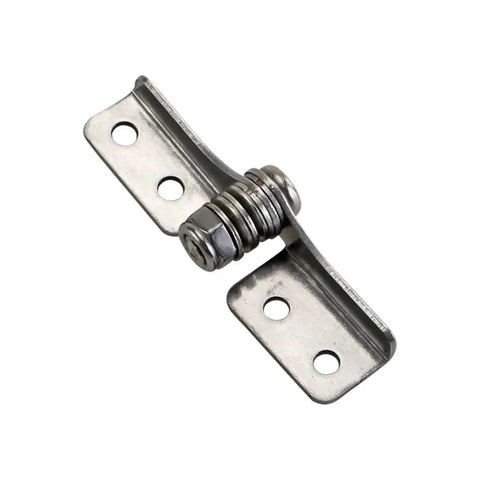 Stainless steel damping hinge with adjustable torque 0.4 N·m; left-right mounting plate with two holes