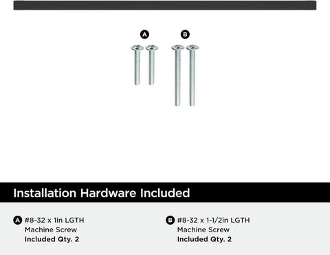 Matte Black Cabinet Pull For Modern Cabinets And Furniture Monument Collection 13 Inch Overall Length with included screws