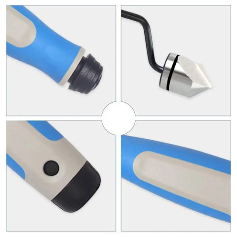 Close-ups of Pro Deburring Tool Set With 90 Degree Countersink Bit For Metal Wood And Plastic Chamfer Burr Remover For Aluminum