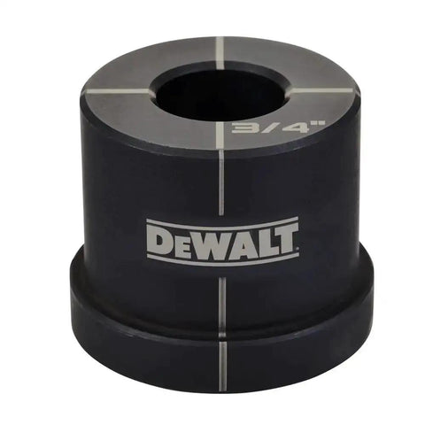 Close-up of 3/4 in bushing from DeWalt One Half Inch To Two Inch Knockout Set For Electrical Boxes With Durable Punches And Quick Change Bushings