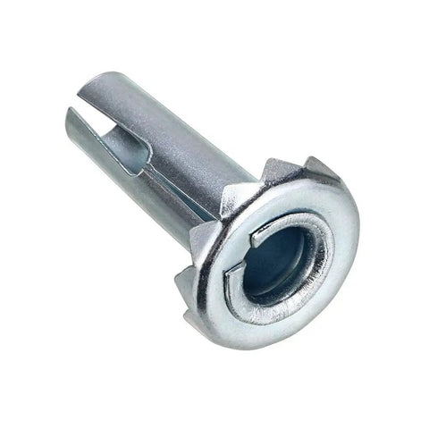 Beefy 12 Pcs Heavy Duty Steel Caster Sockets for 1-1/4 inch high, 3/8 inch diameter stems, grip ring for chair legs and furniture