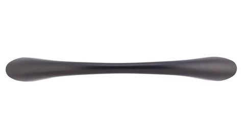 Charleston Collection Three Quarter Inch Center To Center Matte Black Modern Arched Cabinet And Drawer Pull Handle for Furniture