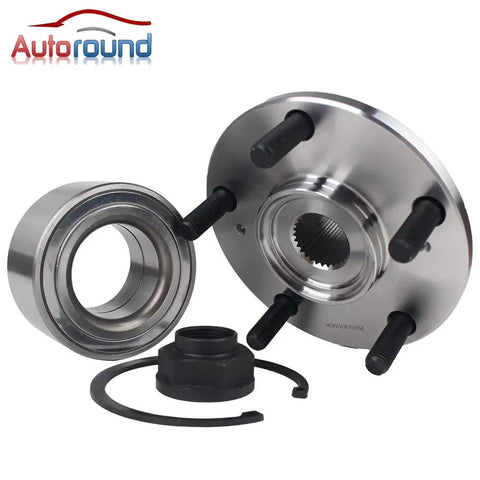 Pair Front Wheel Bearing And Hub Assembly For Honda Accord 1998-2002 Acura TL 1999-2003 Acura CL 2001-2003 Non ABS 5 Lug Replaces HA590502 BR930590K Quality Tested Direct Fit Premium Quality Wheel Hub Assembly For Easy Install