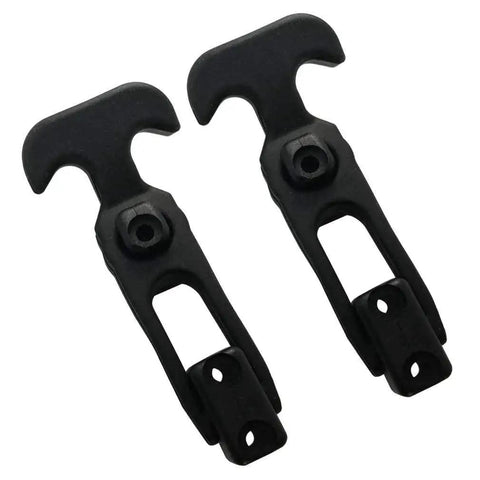 Flexible Rubber T Handle Draw Latch Replacement For Cooler 160mm in black rubber, showing front view