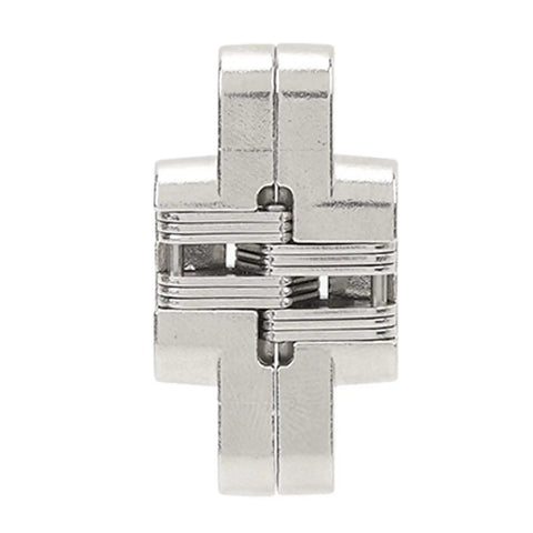 Mini Cross Hidden Hinge Set 4Pcs 43mm Zinc Alloy 180 Degree Swing Invisible Door Hinge for Jewelry Boxes, close-up view