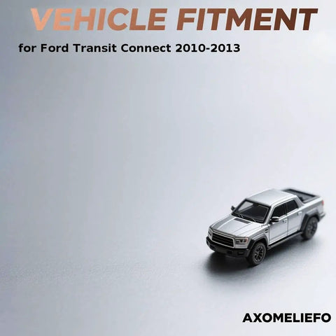 Miniature truck model with text 'Vehicle Fitment for Ford Transit Connect 2010-2013' showcasing compatibility for wheel bearing kit.