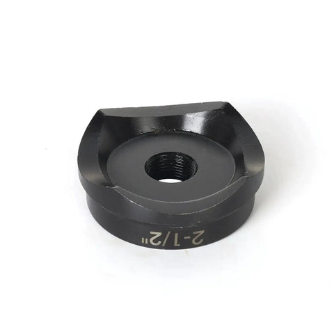 Two And A Half Inch Conduit Punch And Die Workhorse With Black Oxide Finish For KO Tools Hydraulic Knockout Driver Three Quarter Inch Sixteen UN Thread Heavy Duty Electrical Conduit Fitting Tool
