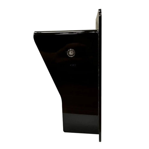 Side view of Rugged Weatherproof Acrylic Access Control Cover with Clear Panel for Keypad Enclosures, protector for outdoor devices.