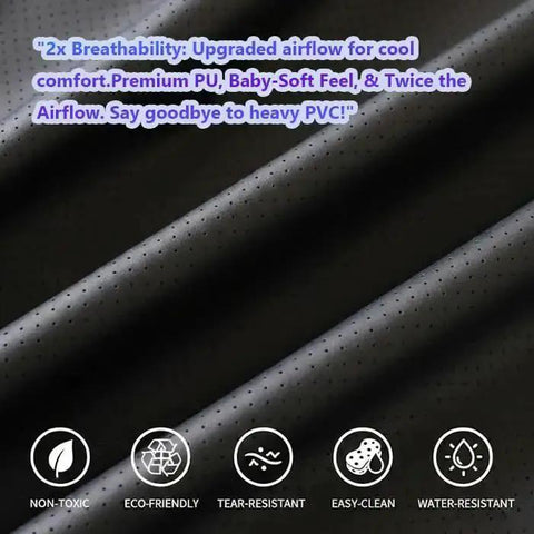 Close-up of breathable, eco-friendly PU material of Bedside Grounding Mat For Sleep And Deep Relaxation No Electricity Needed.