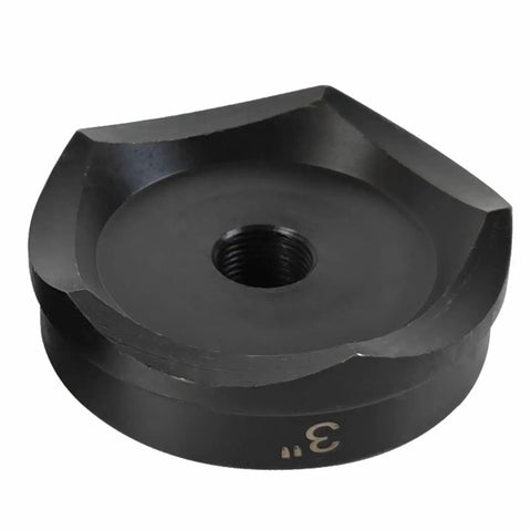 Beefy Three Inch Conduit Punch And Die For Hydraulic Knockout Driver Three Quarter Inch Sixteen UN Thread Ten Ton Punching Force