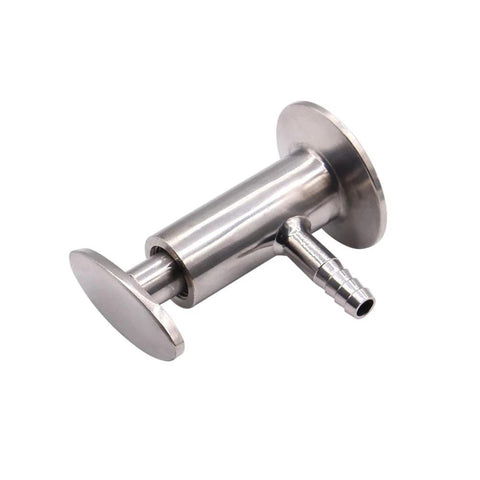 DERNORD sanitary sample valve, 1.5" tri-clamp ferrule, 50.5 mm OD, elliptic handle, stainless steel