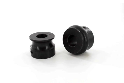 Five Eighths Inch Round Bead Roll Dies Set For Bead Rollers With Twenty Two Millimeter Shafts, black oxide coated, side view