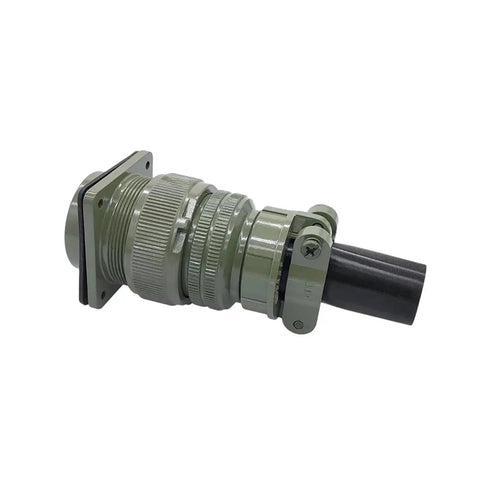 Mil Spec MIL-C 5015 Circular Connector With MS3102A Socket And 3108 Plug 28-21S, rugged design, aviation and industrial use.