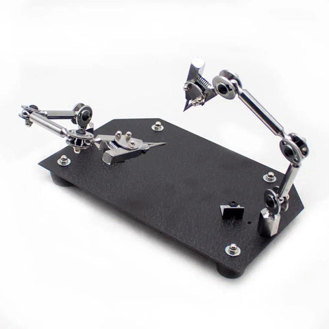 Universal Welding Fixture With Third Hand Soldering Station Jewelry Clamp And Double Head Weld Jig on black base