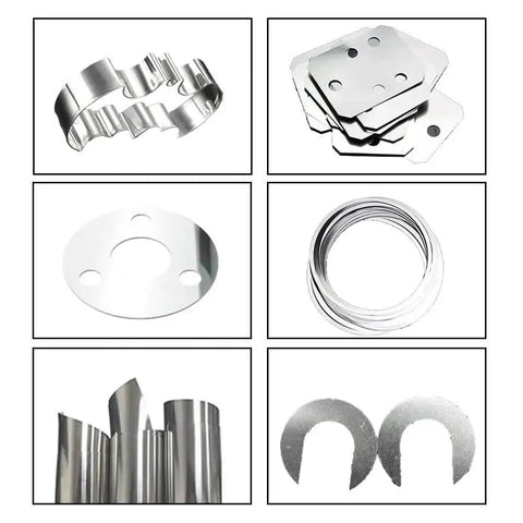 Assorted 304 Stainless Steel Foil Roll 0.1mm 100mm 1M for industry machinery electronic equipment hardware silver finish