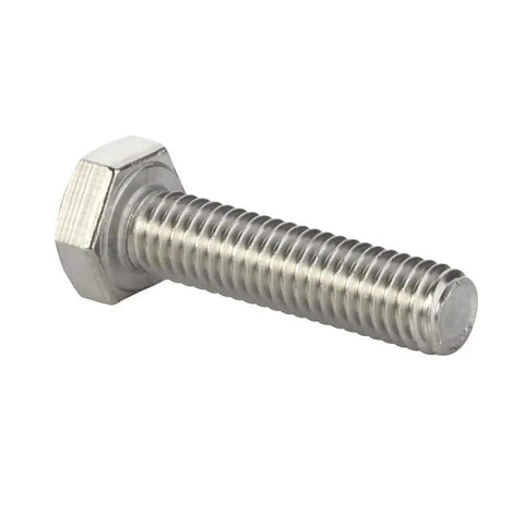 Stainless Steel Hex Head Bolt 1/4-20 X 1 Fully Threaded With 18-8 304 Stainless Plain Finish, ideal for appliances and industrial projects