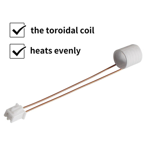 FYSETC K1 Max replacement hot end with ceramic heater and two copper leads, 24V 60W, 2.3in length