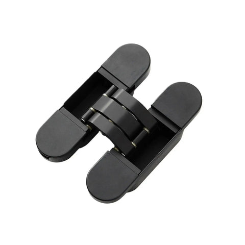 Hidden Door Hinge For Wood Doors Slick Concealed 3D Adjustable Cross Hinge For Secret Doors With 180 Degree Outward Opening Hardware