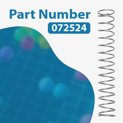Check valve spring, stainless steel, 3-lb tension spring for Pentair Ortega, part 072524
