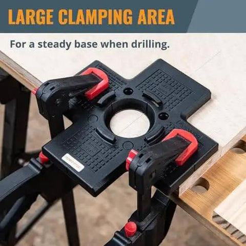 Cabinet Hinge Jig With Drawer Front Installation Clamps Kit DIY Friendly For Concealed Hinges 35mm Forstner Bit Included