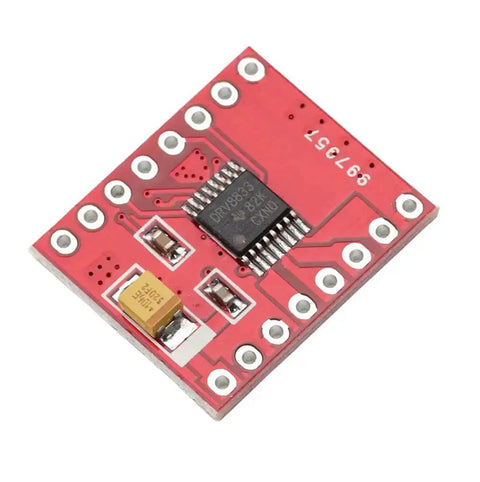 Red circuit board for Three Pack DRV8833 Dual DC Motor Driver Board With H Bridge For Arduino Projects TB6612 Compatibility