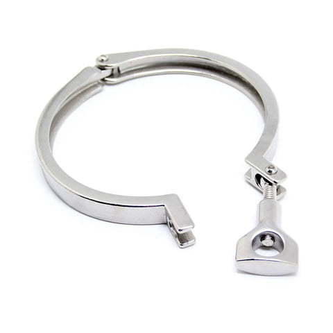Stainless steel 4-inch single-pin heavy-duty tri-clamp with wing nut for ferrule TC
