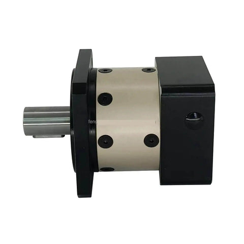 Side view of PLF080 Planetary Gearbox Reducer with Motor for Robotics and Automation, heavy-duty high torque planetary gear head for CNC use