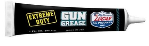 1oz tube labeled "Extreme Duty Gun Grease" for high heat, high friction firearms, part of Extreme Duty Gun Oil 4oz, 1oz Grease, And 1oz Needle Oiler Kit