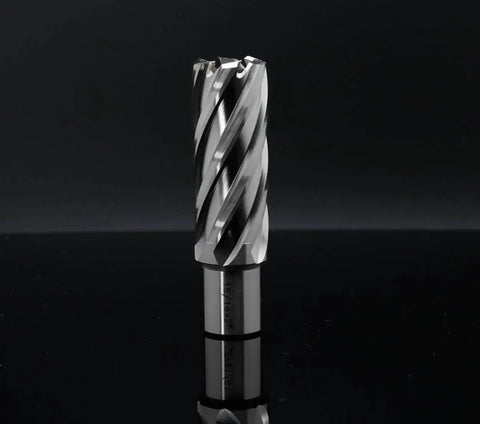 Heavy Duty Fifteen Sixteenth Inch Annular Cutter for Magnetic Drill Press with Two Inch Cutting Depth and Three Quarter Inch Weldon Shank