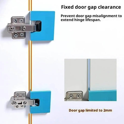 Effortless Magnetic Hinge Jig Kit For Quick Door Installs With Adjustable Guide And Accurate Hinge Mortising Blue 4 Pack