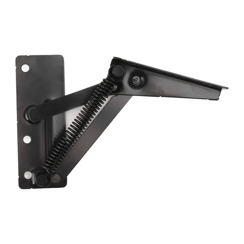 Side view of 80 Degree Scissor Hinge Foldable Support Built From Cold Rolled Steel Pack Of 2 For Cabinet Doors And Sofas