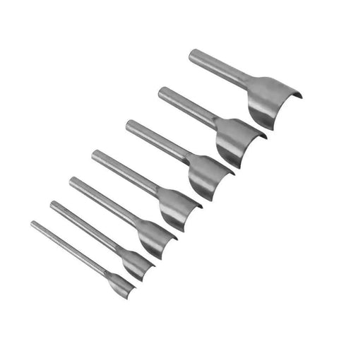 Half Round Leather Punch Cutter Set 7 Piece DIY Leather Craft Tool For Wallets Belts Straps And More Handy Pro Grade Solid Steel End Cutter