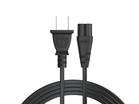Three Foot Two Prong AC Power Cord For Boombox 3 And Boombox 4 Portable Speakers Replacement Cable UL RoHS Certified IEC 60320 C7 To NEMA 1 15P