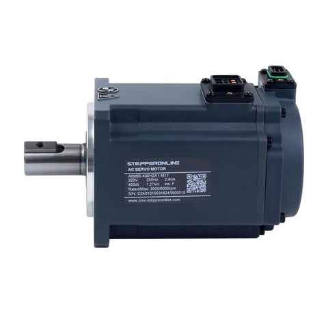 AC Servo Motor Kit With EtherCAT A6 Series 400W Servo Motor 3000 RPM 1.27 Nm IP67 17 Bit Absolute Encoder side view