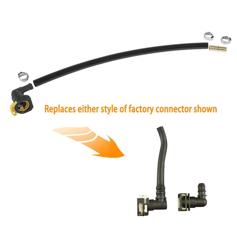 Ford F Series 6.7L Diesel Fuel Filter Tank Supply Line Connector Repair Kit 2011 2022 with 90-degree connector and parts