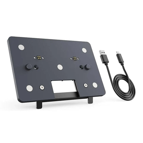 Fast Charge USB Dock Stand for 3D Printers Backplate Mount with Slip Resistant Base and Quick Charging Panel, shown with USB cable