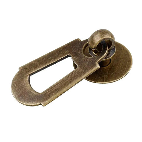 Close-up of Chinese Style Vintage Brass Drawer Pull with antique bronze finish, part of 4-pack suitable for cabinets and wardrobes.