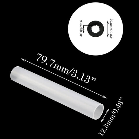 Ten Sets Garage Door Hardware Kit with static scroll wheel sleeves and dimensions displayed on a black background