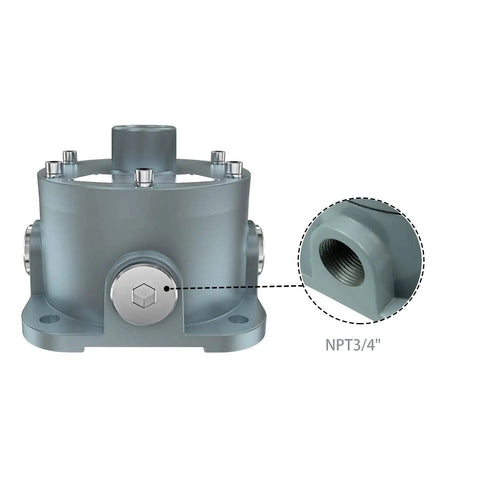 Explosion Proof Junction Box With Five Openings And Three Quarter Inch Hubs UL844 Certified Water Resistant Copper Aluminum Alloy Construction