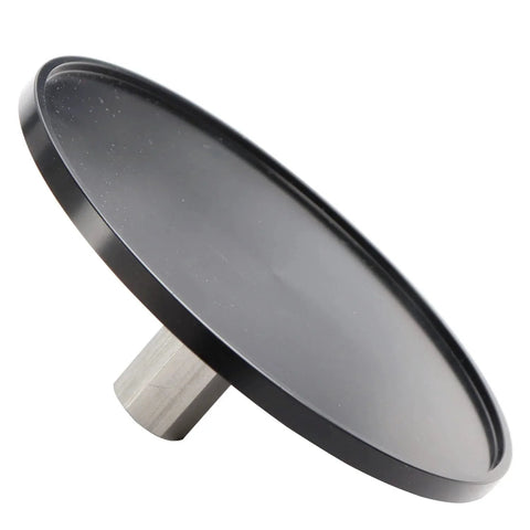 Side view of Aluminum Alloy M8 Screw Suction Cup Adapter with 3.75 inch diameter, featuring stainless steel M8 end connector.