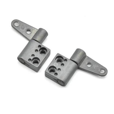 Stop at Will constant torque hinge ST-7/10/12A pair of gray metal hinges with mounting lugs and multiple holes.