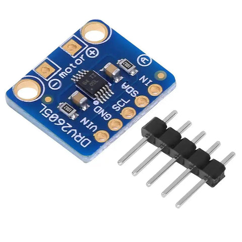 Top view of Two Pack Haptic Motor Controller Driver Module with General Pin Interface DRV2605L for DIY projects and wearables.